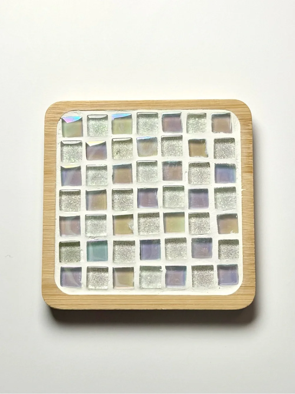 DIY Mosaic Tile Coaster Making Kit- White